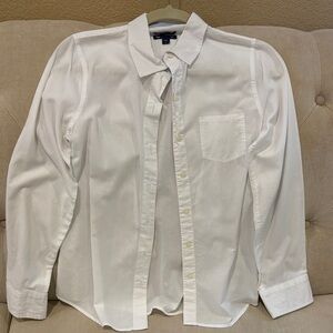 GAP White Casual Button Down Shirt